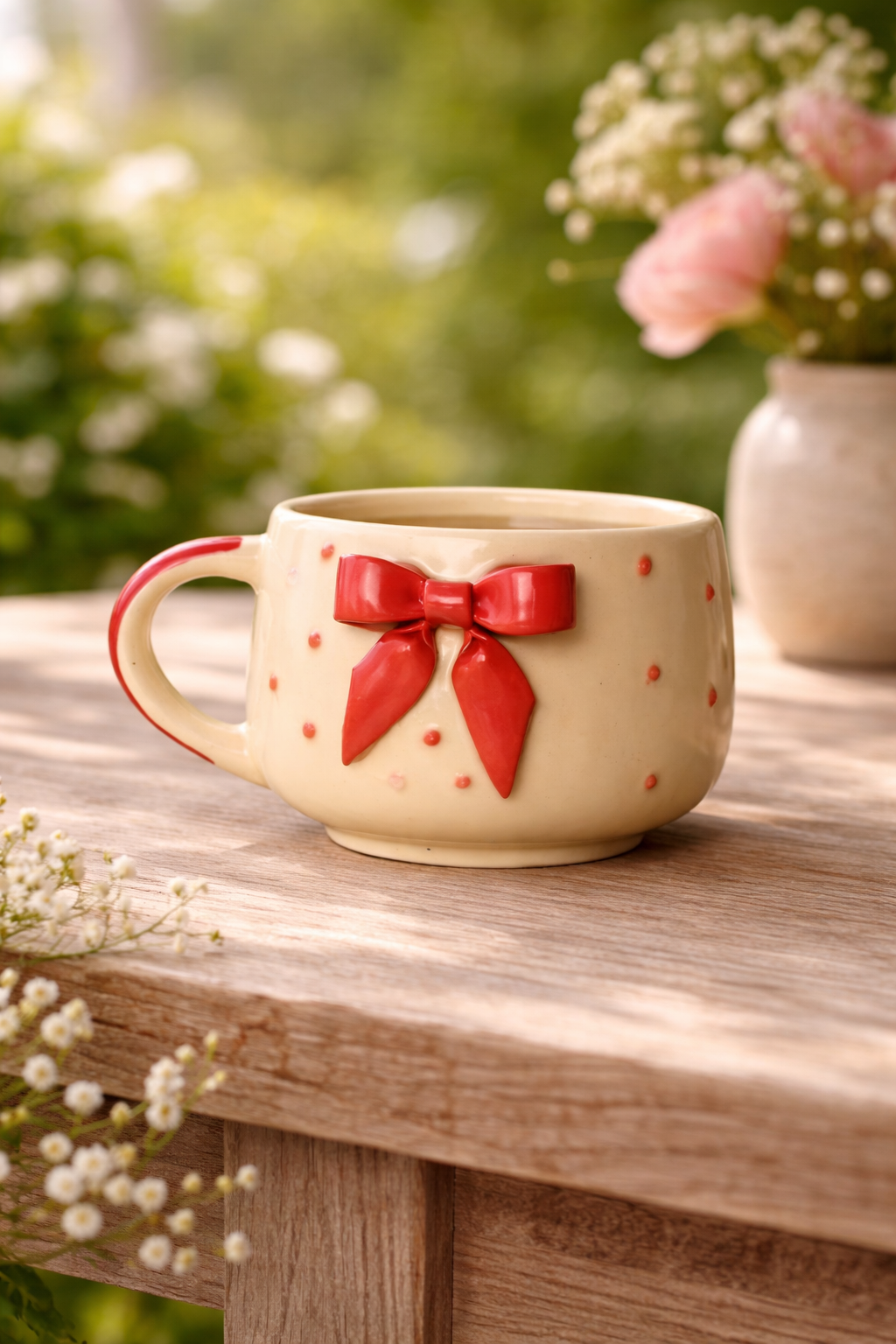 Pretty Pink Bow Mug ๐