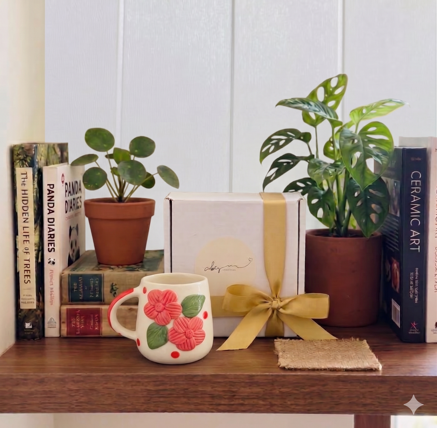 3D Couple Flower Mug