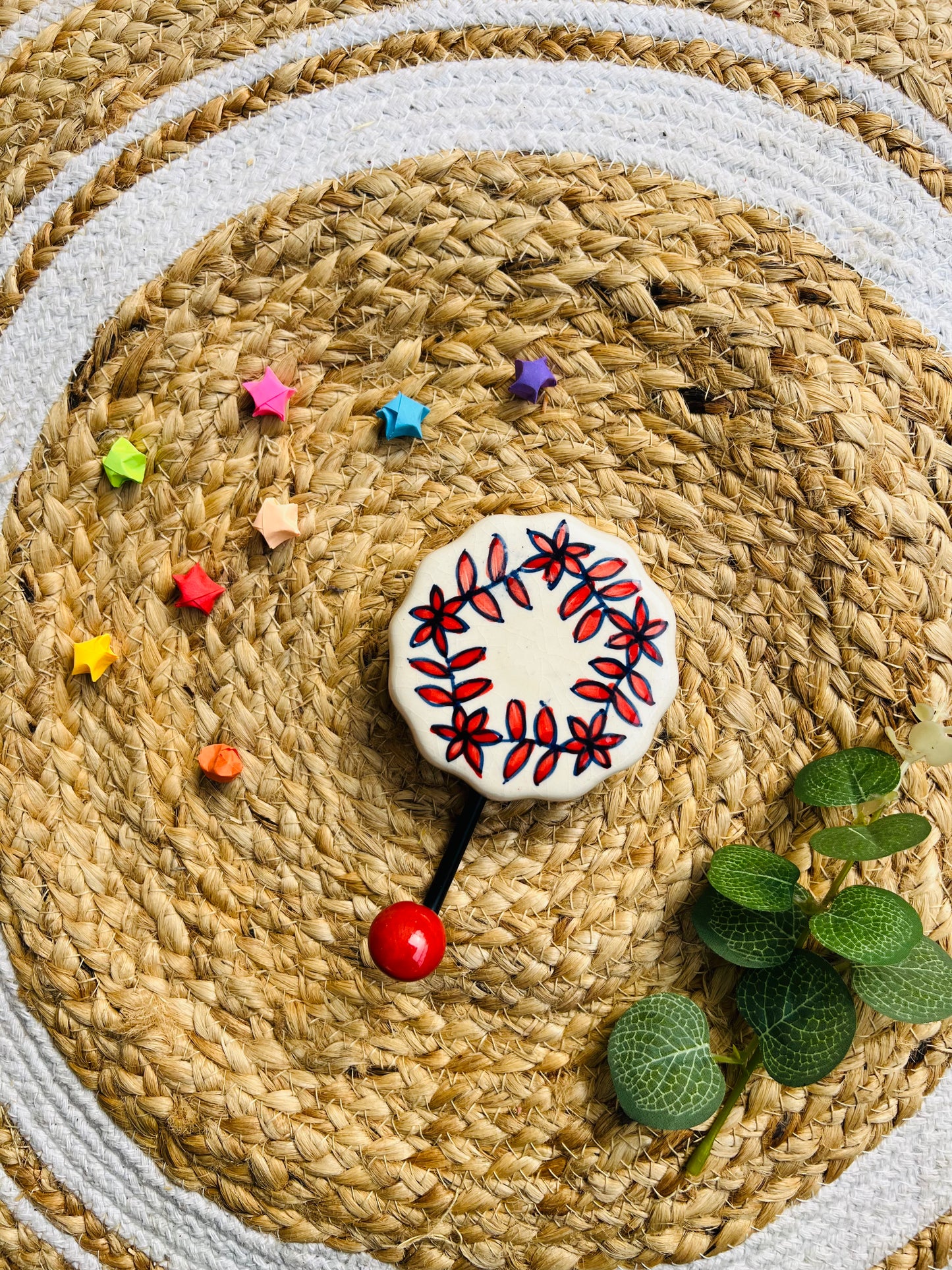 Rang Chakra Ceramic Hook