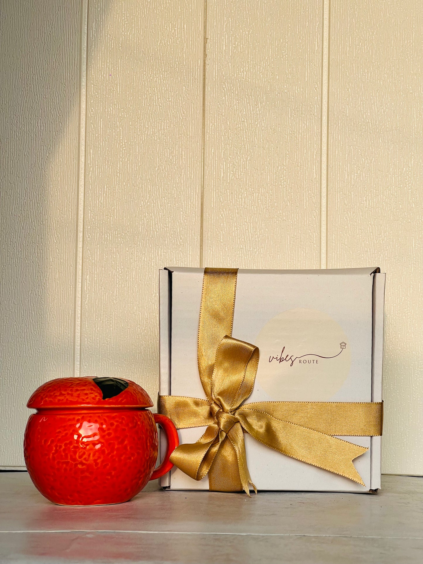 Orange Crush Mug with lid - Set of 1