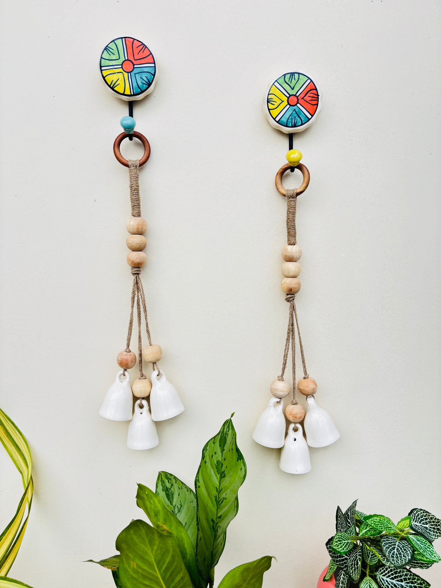 Sattva Bell Hanging Rangchakra Hooks – Set of 2