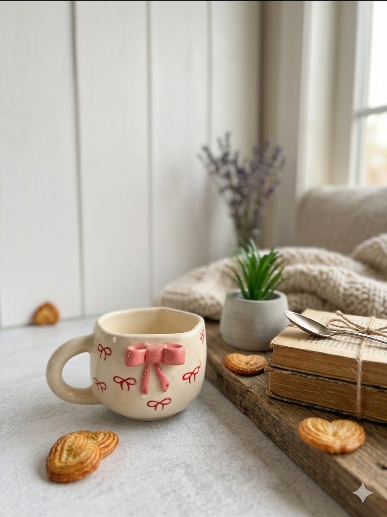 Blush Bow Mug