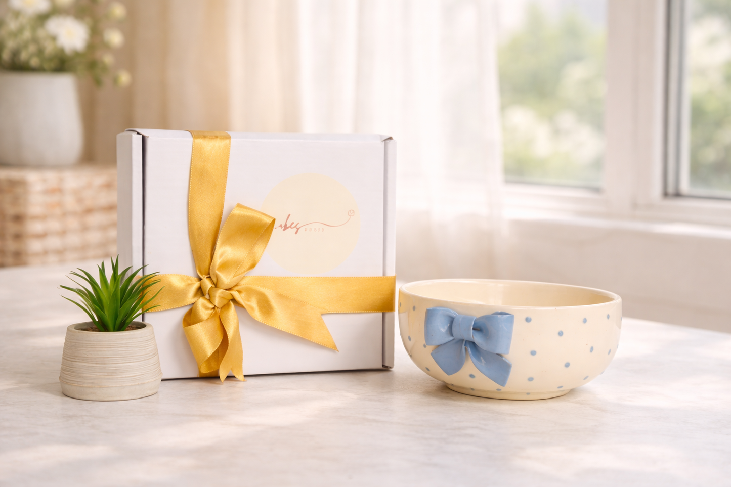 Blue Bow Salad Bowl 💙🎀