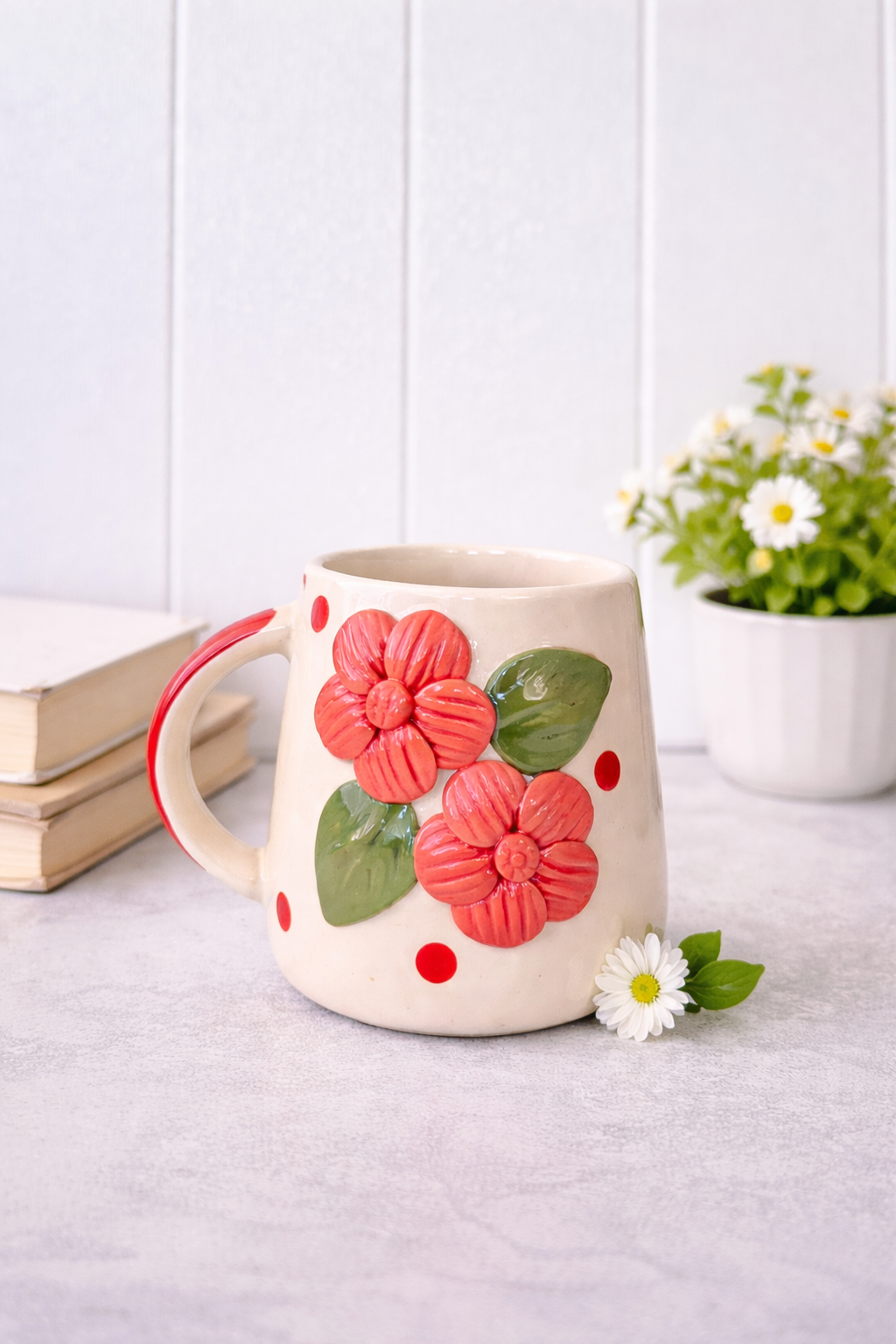 3D Flower Mug 🌸