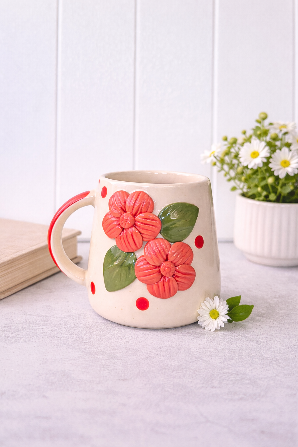 3D Flower Mug 🌸