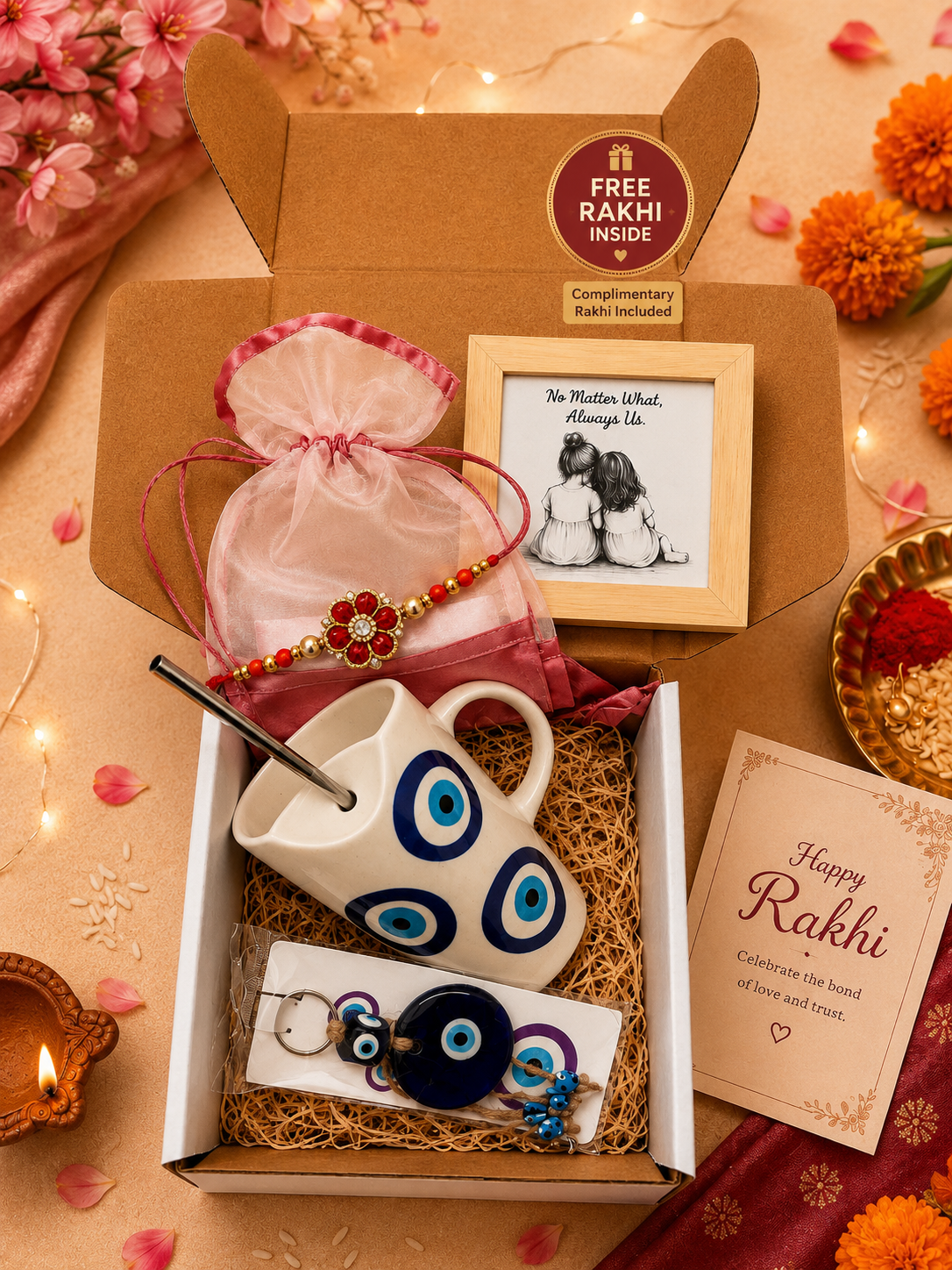 Blue Blessings Sipper Box – Rakhi Edition