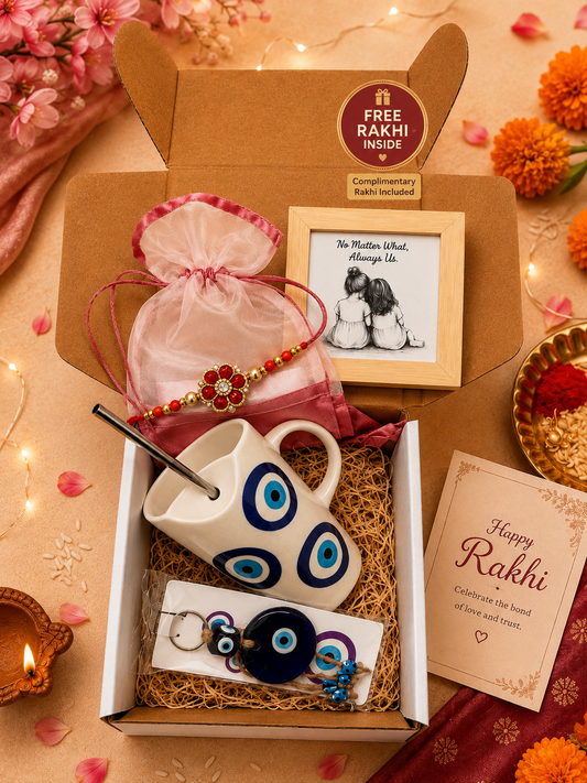 Blue Blessings Sipper Box – Rakhi Edition