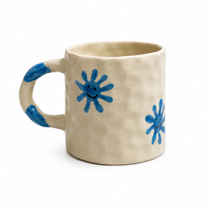 Floral Fun Mug – Blue