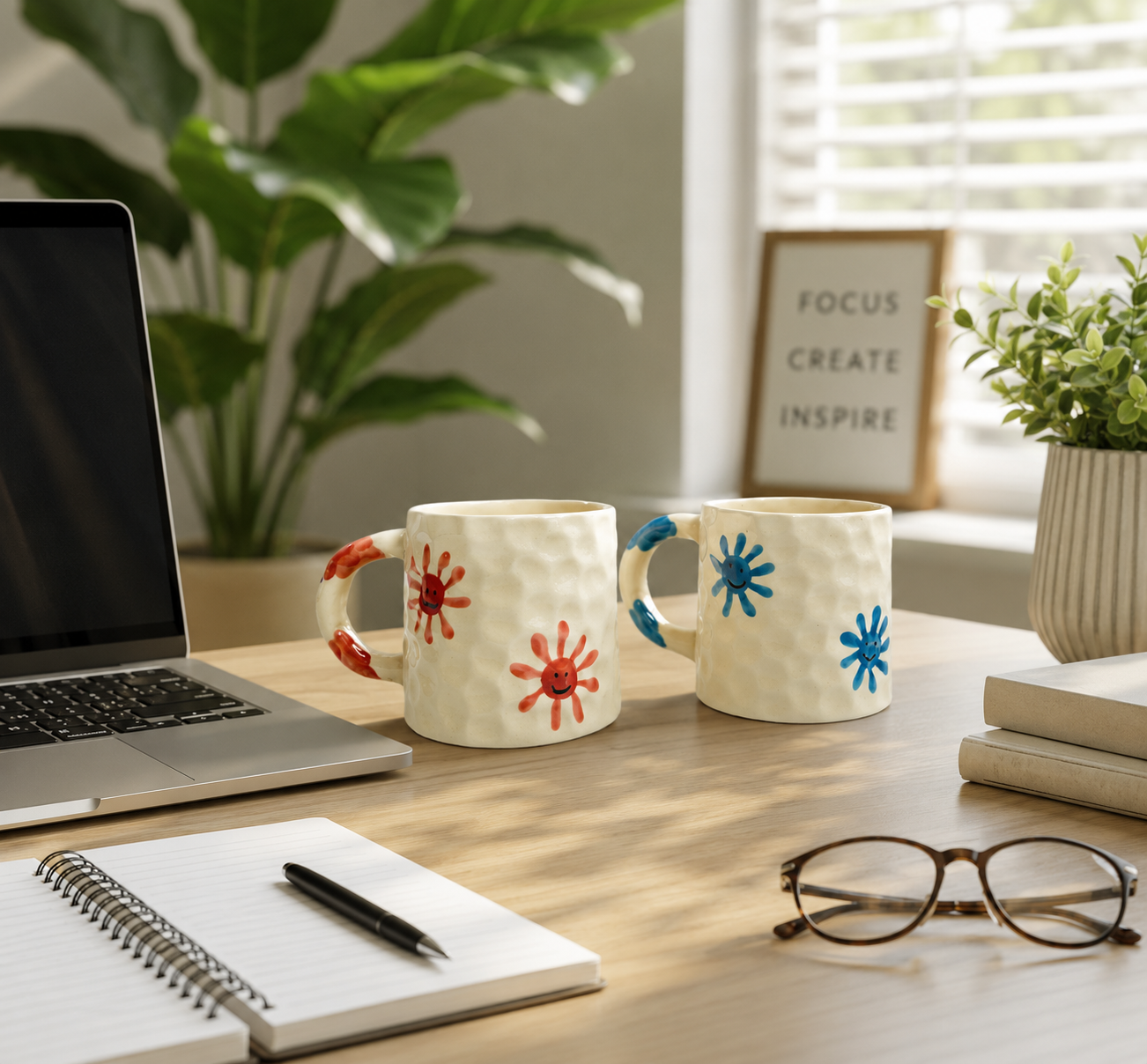 Floral Fun Mug Set – Pack of 2
