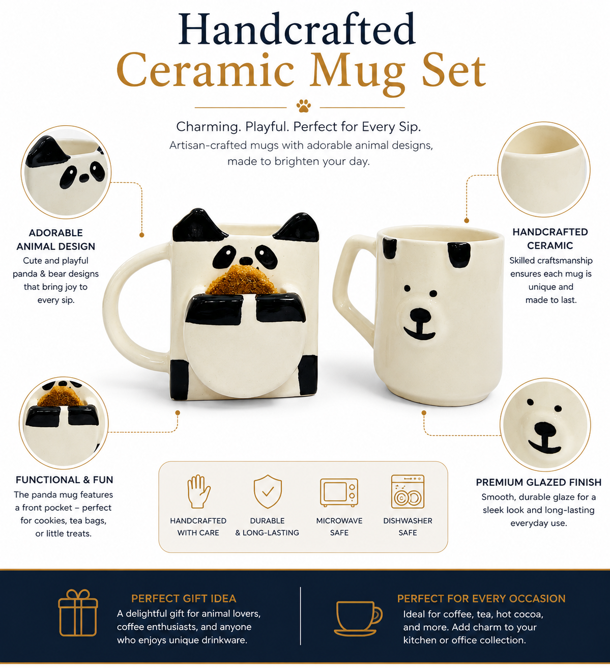 Bear Love Panda – Pack of 2