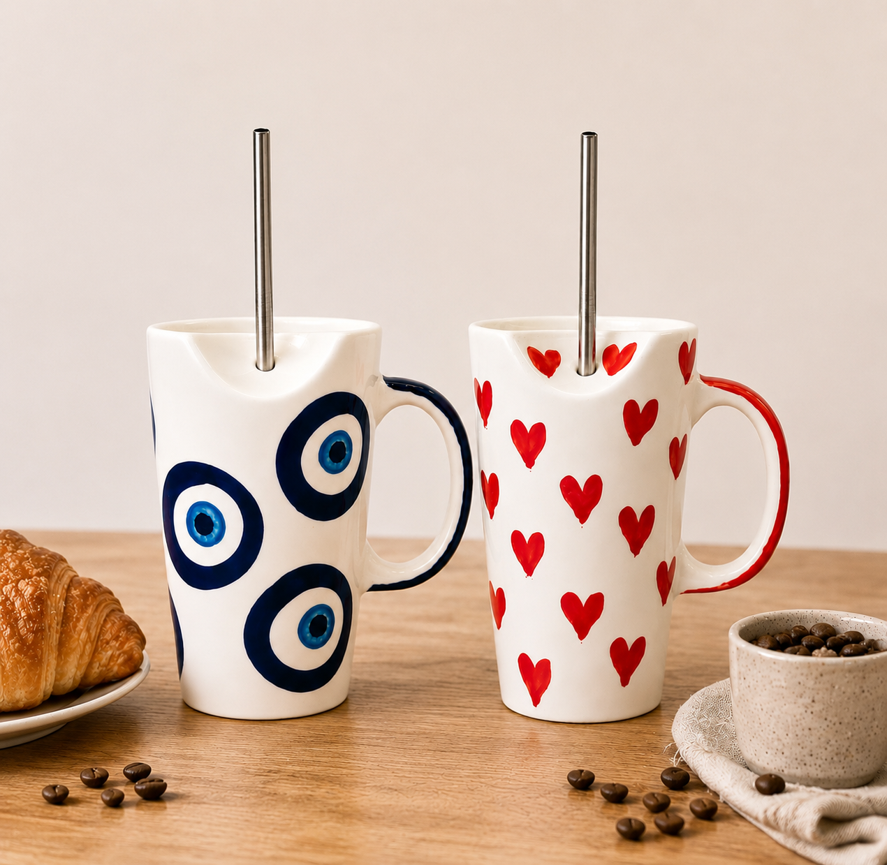 Love & Luck Ceramic Sipper – Pack of 2