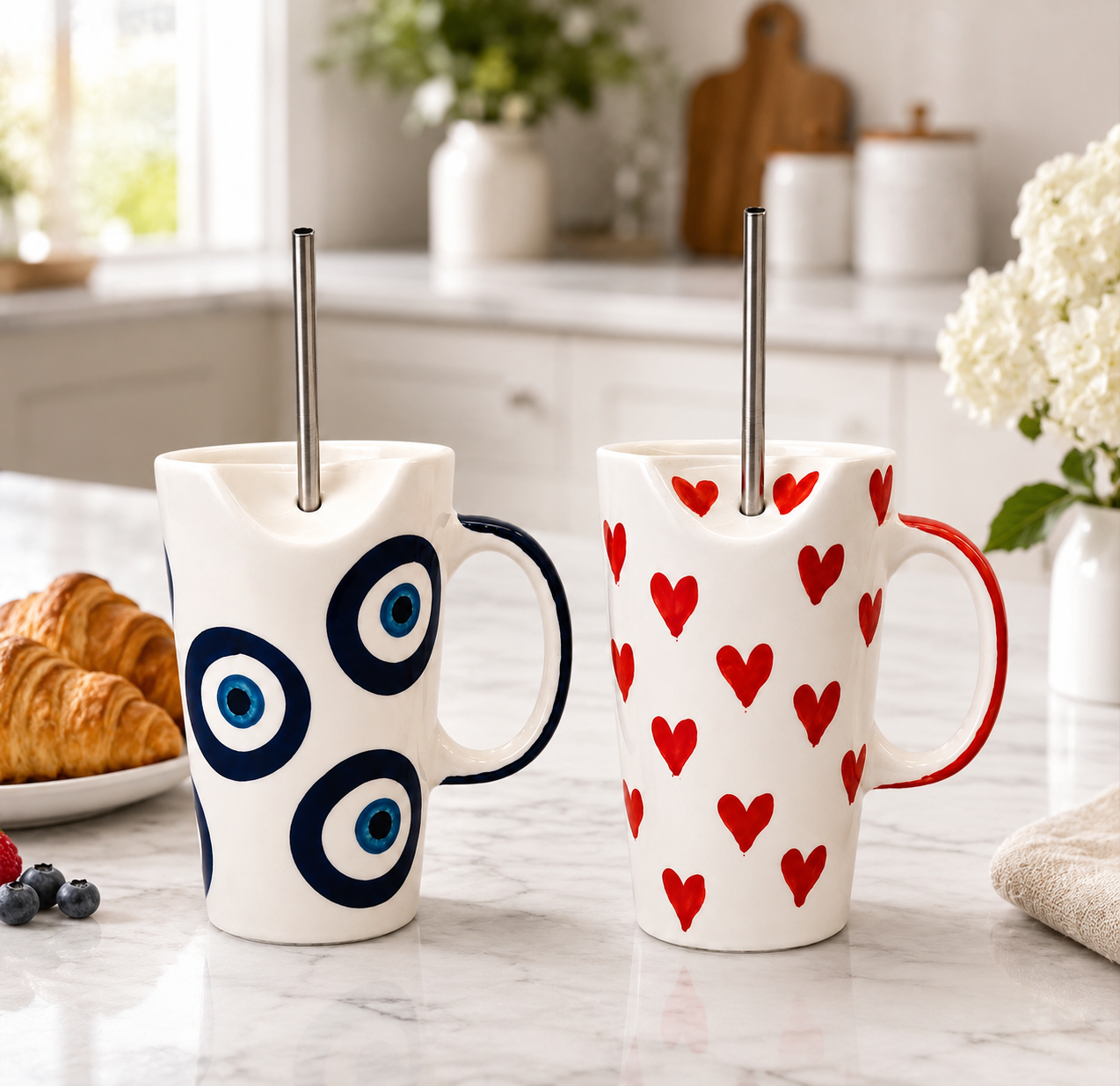 Love & Luck Ceramic Sipper – Pack of 2