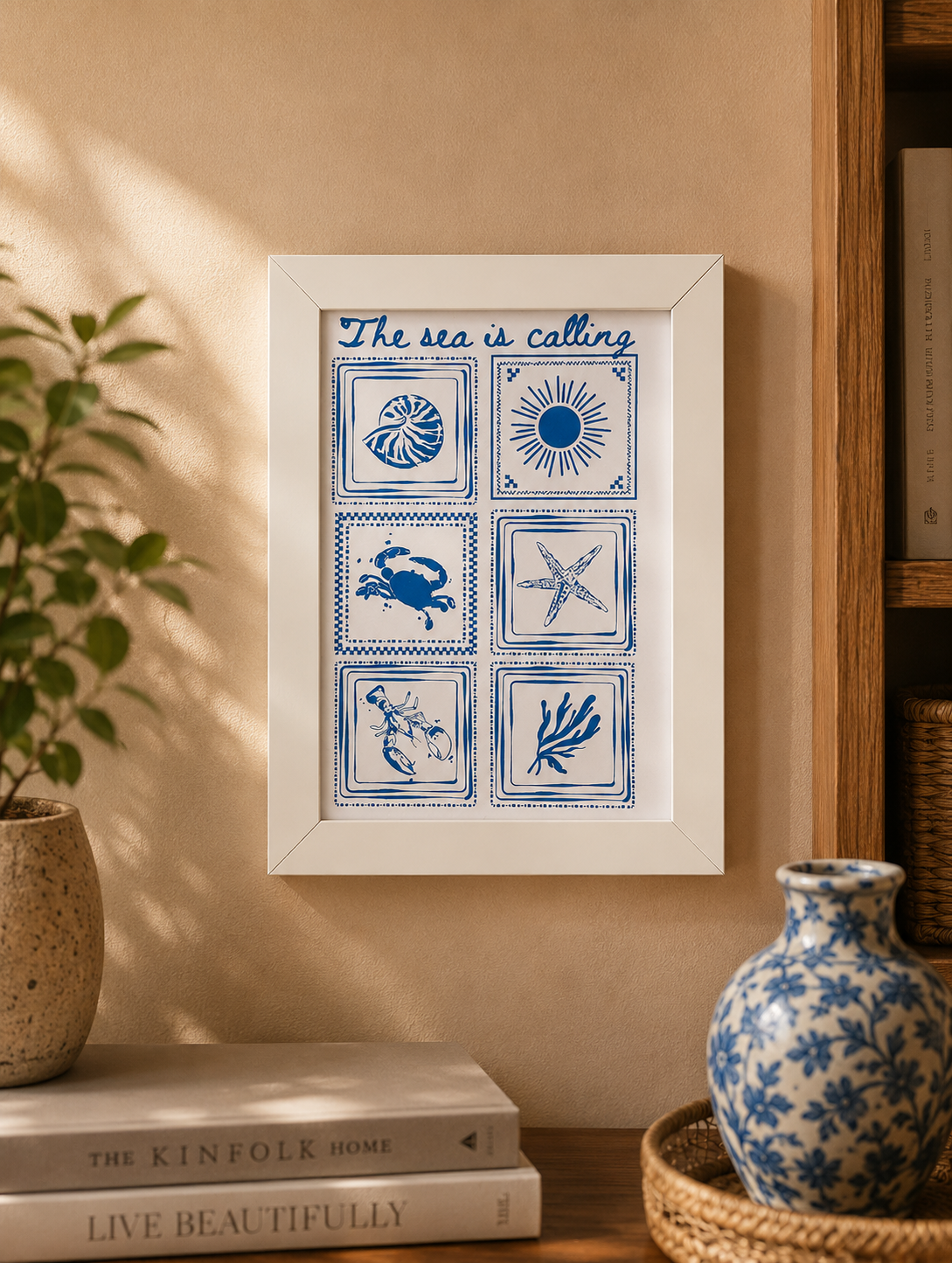 Boho Blue Luck Wall Set