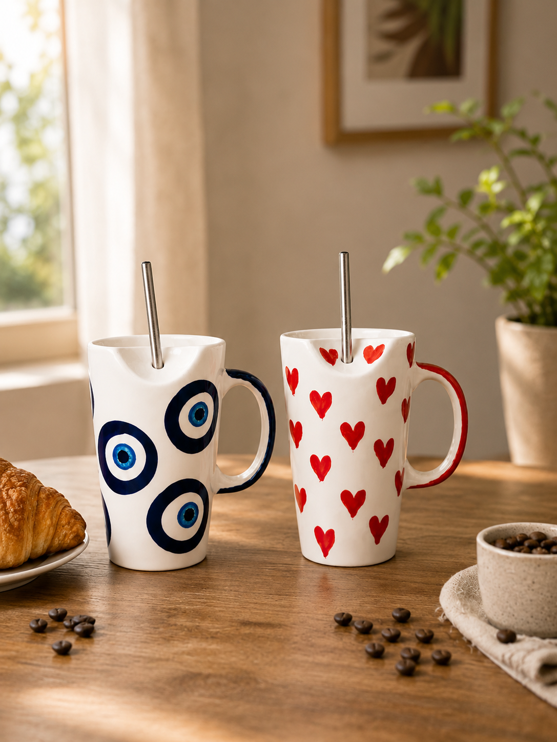 Love & Luck Ceramic Sipper – Pack of 2