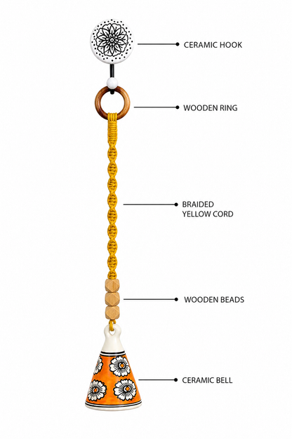 Modern Yellow Cone Bell – Set of 2