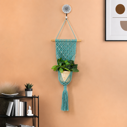 Peace Knot Planter Hanger Set – Cloud Blue