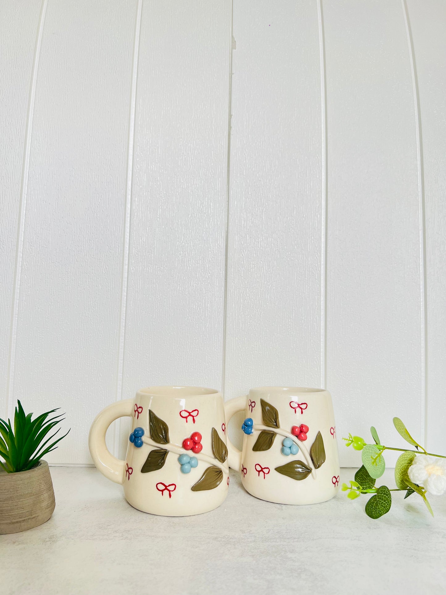 Colorful berry's Bloom Mug Set – Set of 2