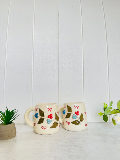 Colorful berry's Bloom Mug Set – Set of 2