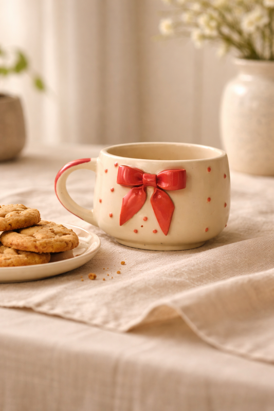 Pretty Pink Bow Mug 🎀