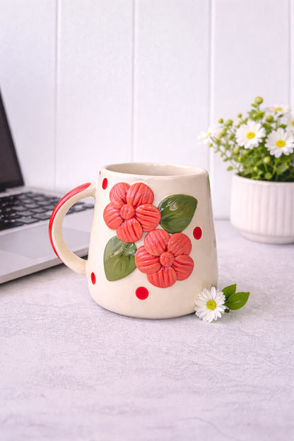 3D Couple Flower Mug