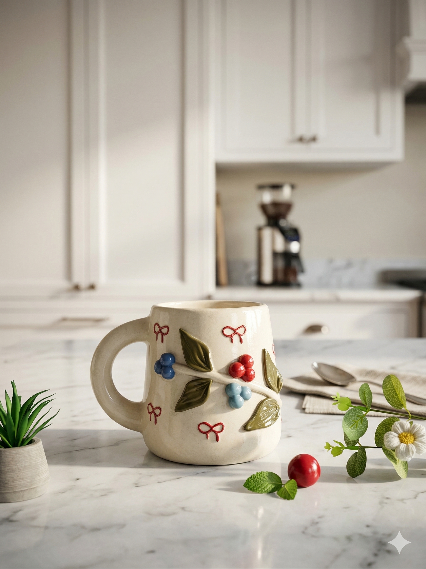 Colorful berry's Bloom Mug Set – Set of 2