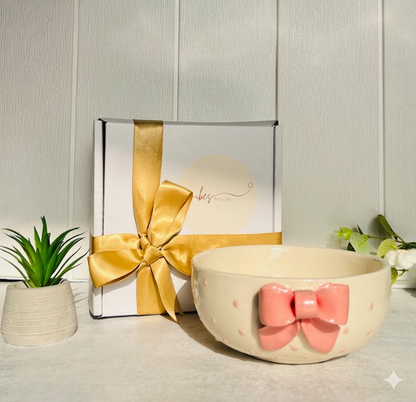 Bow Salad Bowl – Pink