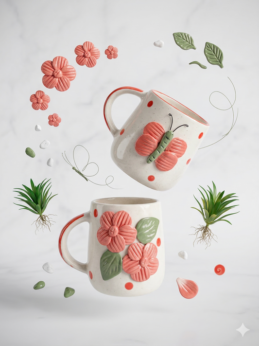 Flower & Butterfly  Set - Set of 2