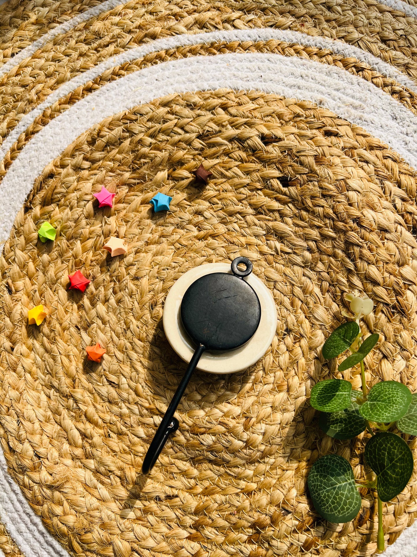 Orange bloom Ceramic hook