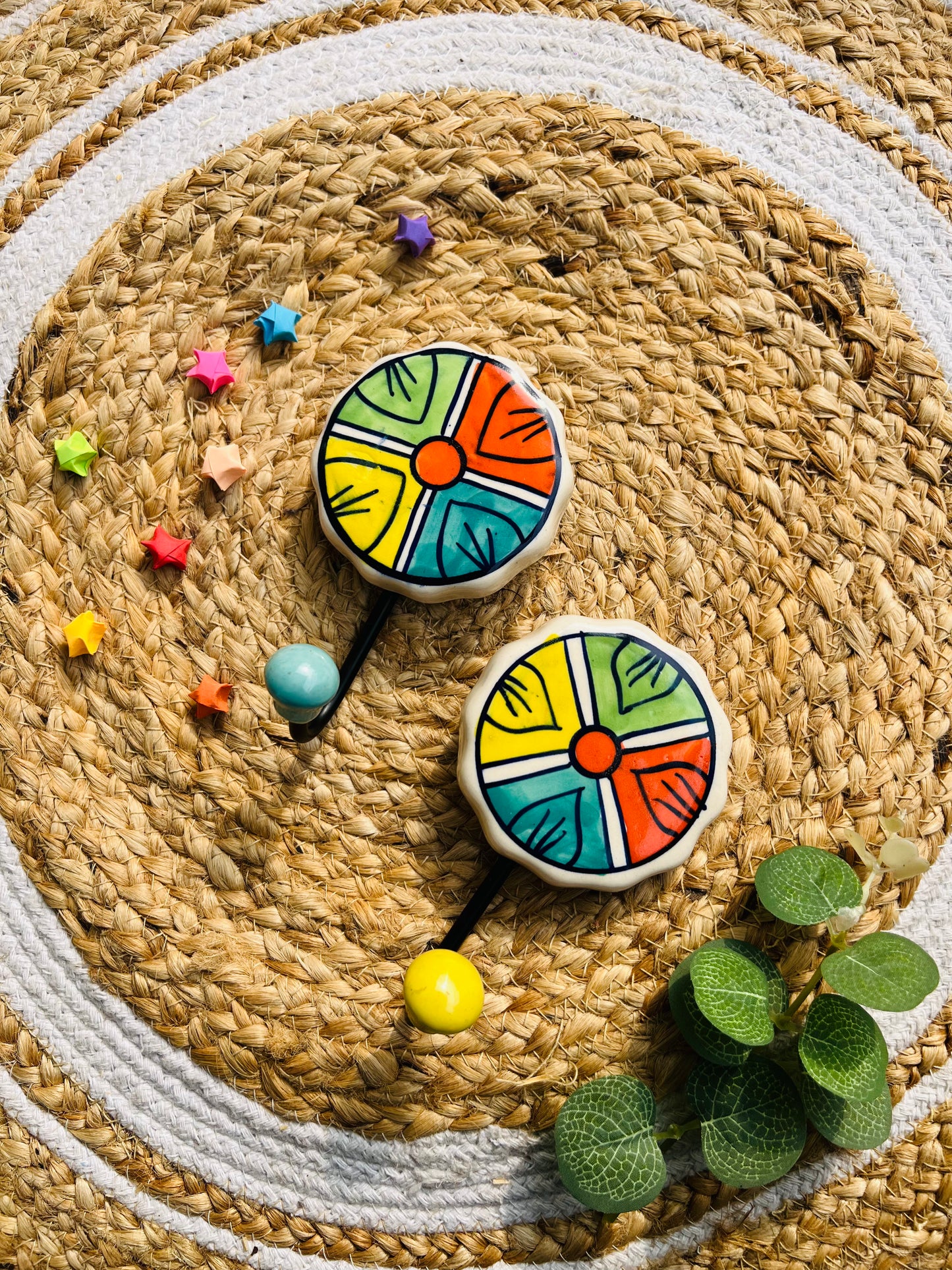 Rang Chakra Ceramic Hook