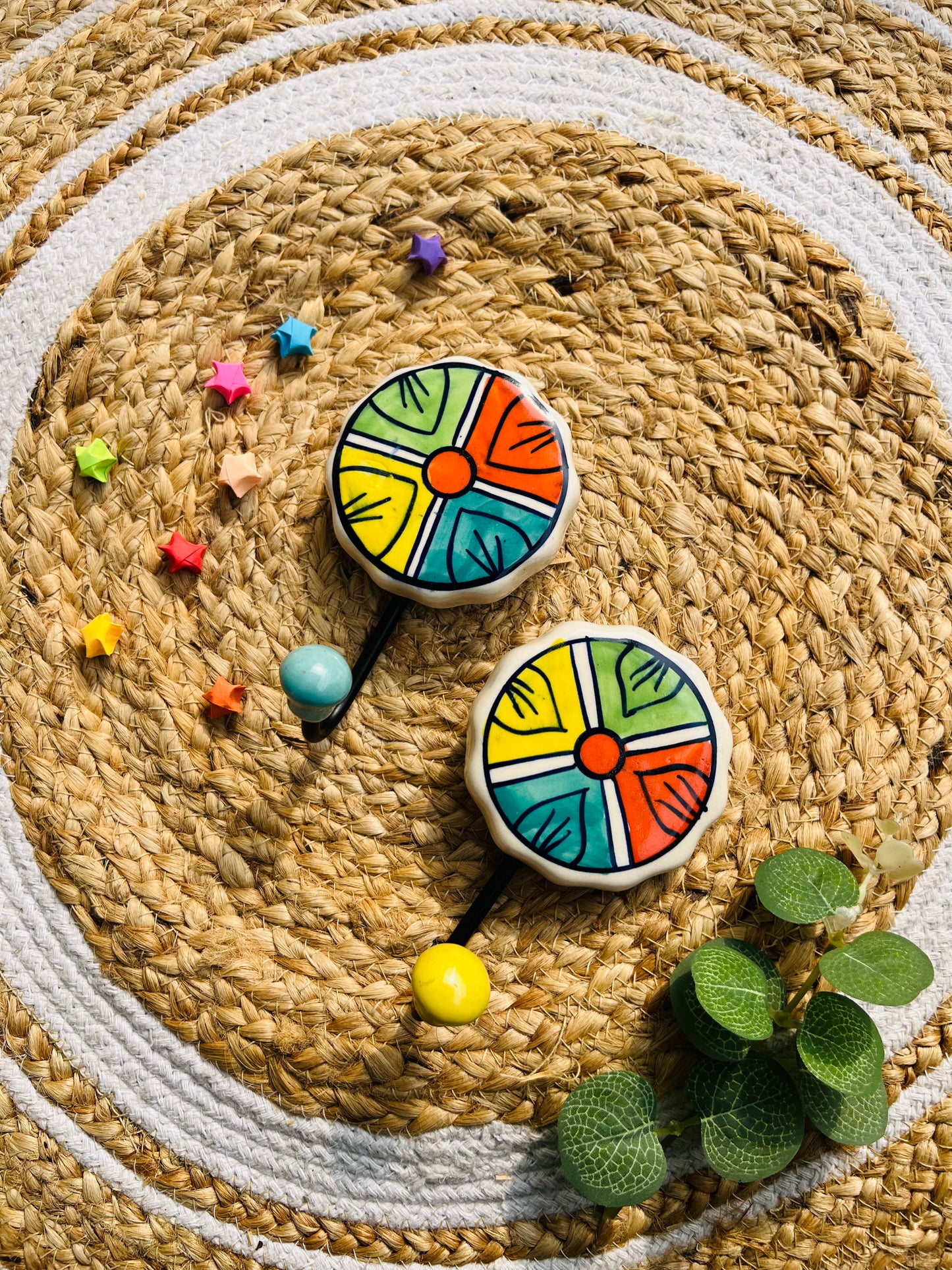 Rang Chakra Ceramic Hook