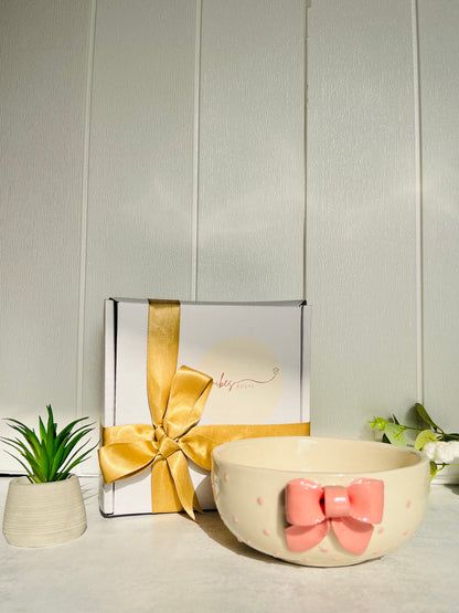 Bow Salad Bowl – Pink