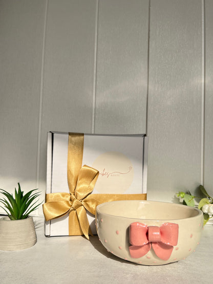 Bow Salad Bowl – Pink