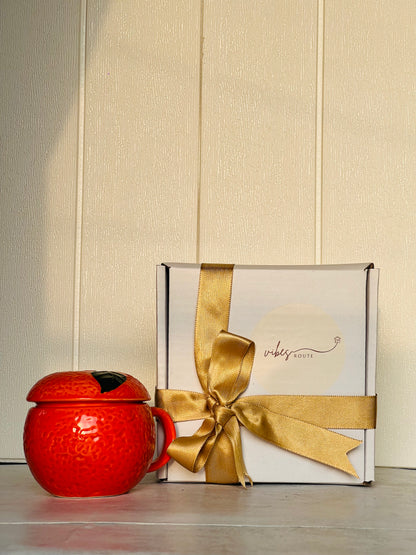 Orange Crush Mug with lid - Set of 1