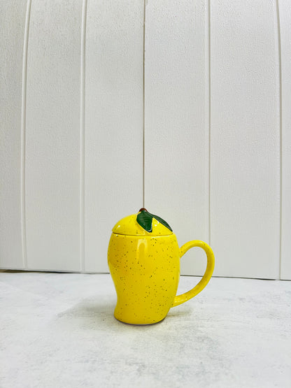 Tangy Mango Mug with Lid – Set of 1