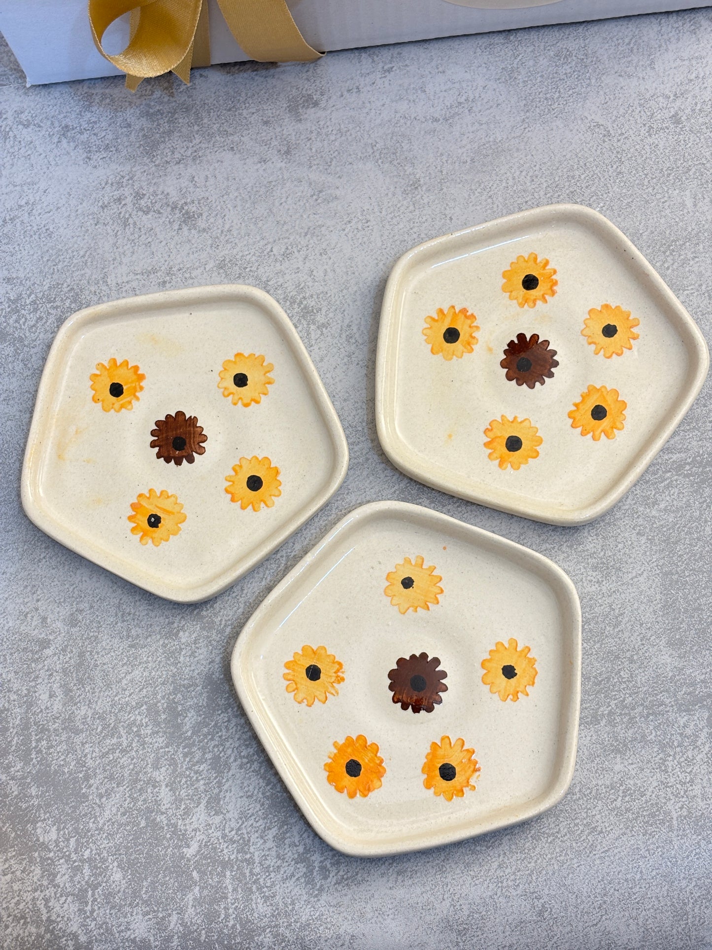 Sunflower Sips Cup & Coaster Set – Set of 6