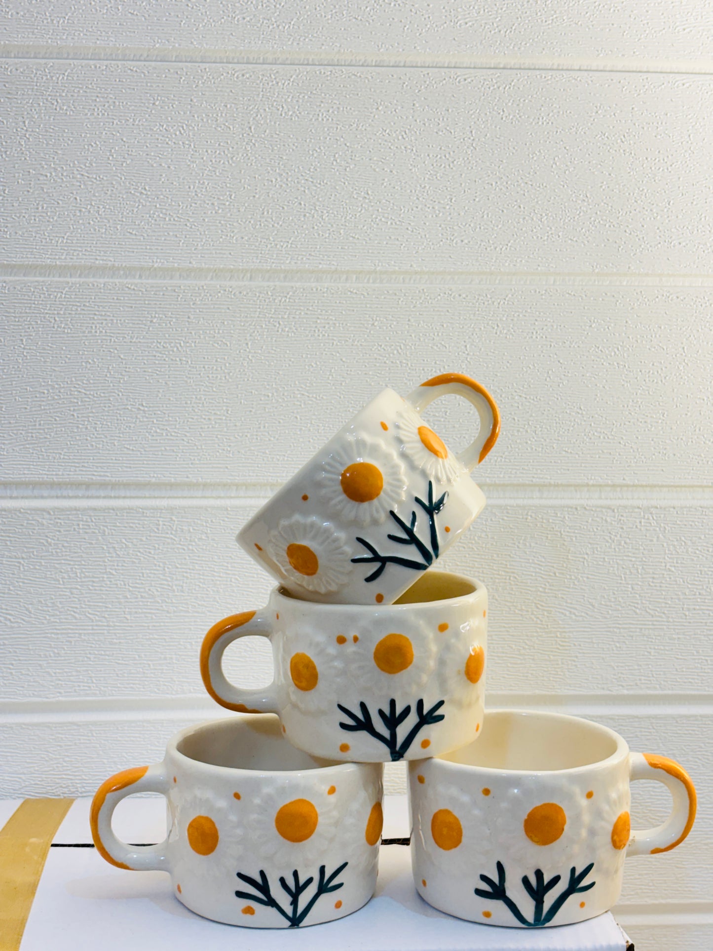 Sun Bloom Cup & Coaster Set – Set of 6