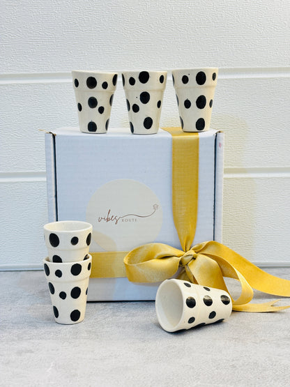 Mono Dot Sip Shots – Set of 6