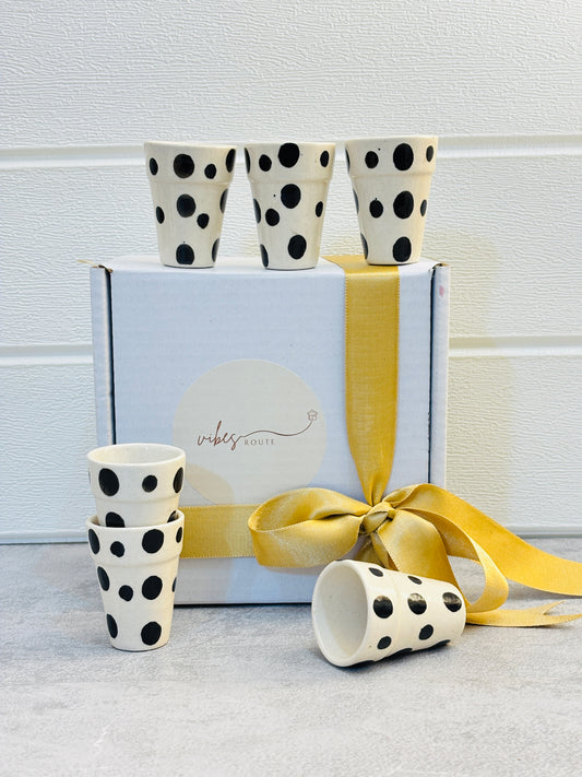 Mono Dot Sip Shots – Set of 6