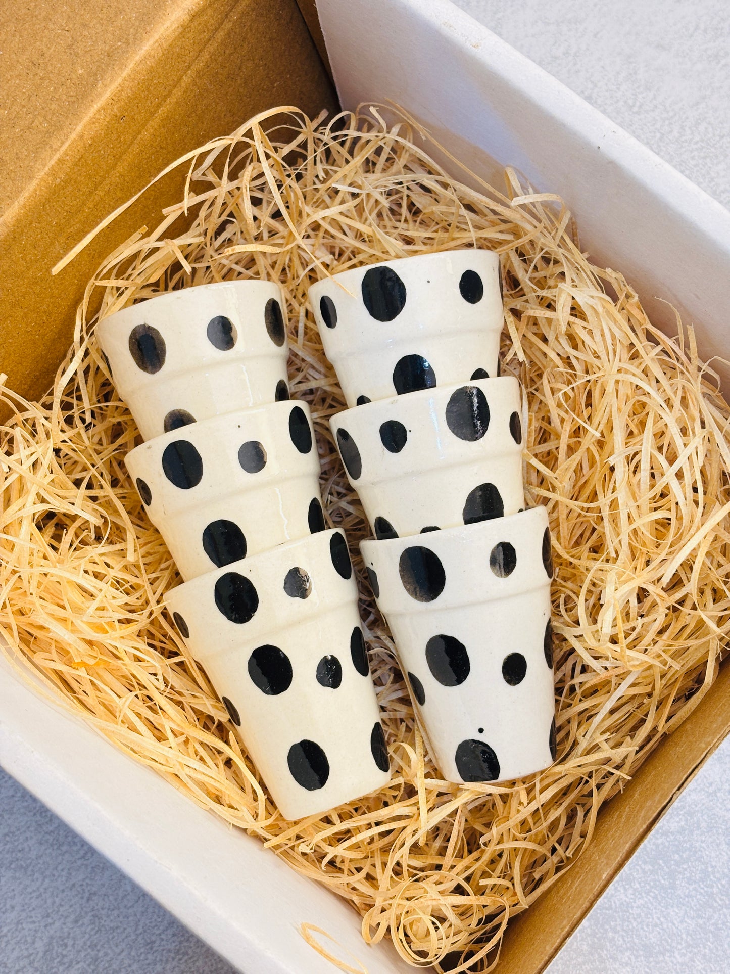 Mono Dot Sip Shots – Set of 6