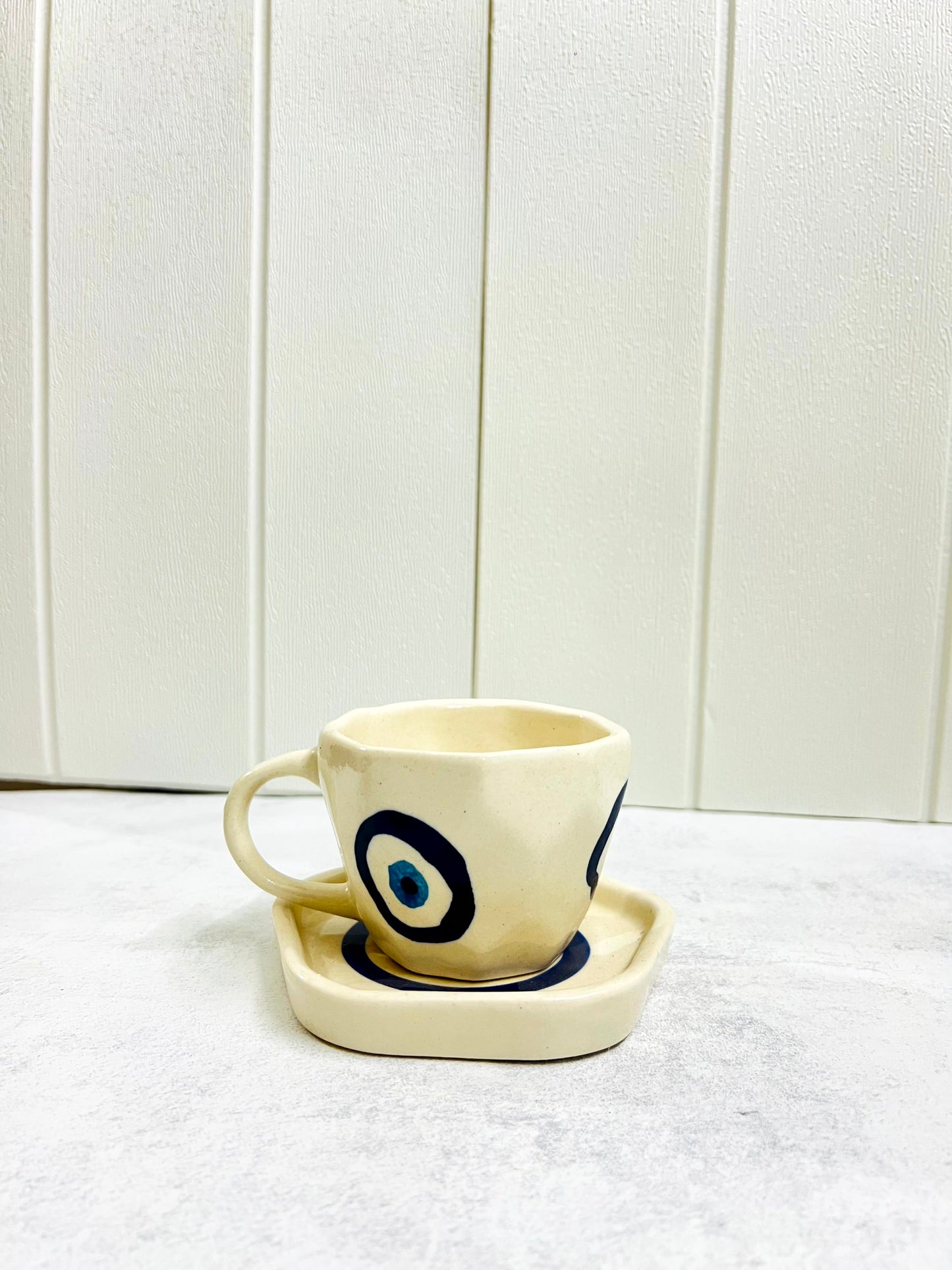 Evil Eye Cup & Coaster Set (Set of 2) 💙