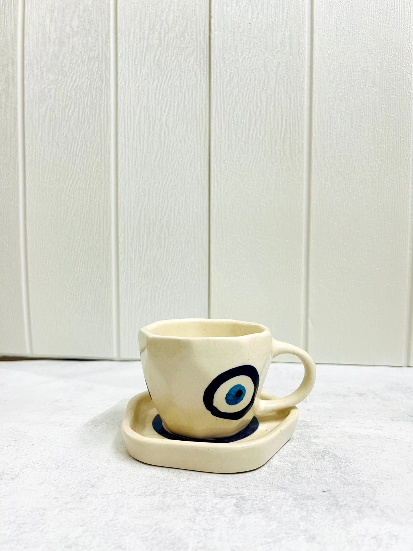 Evil Eye Cup & Coaster Set (Set of 2) 💙