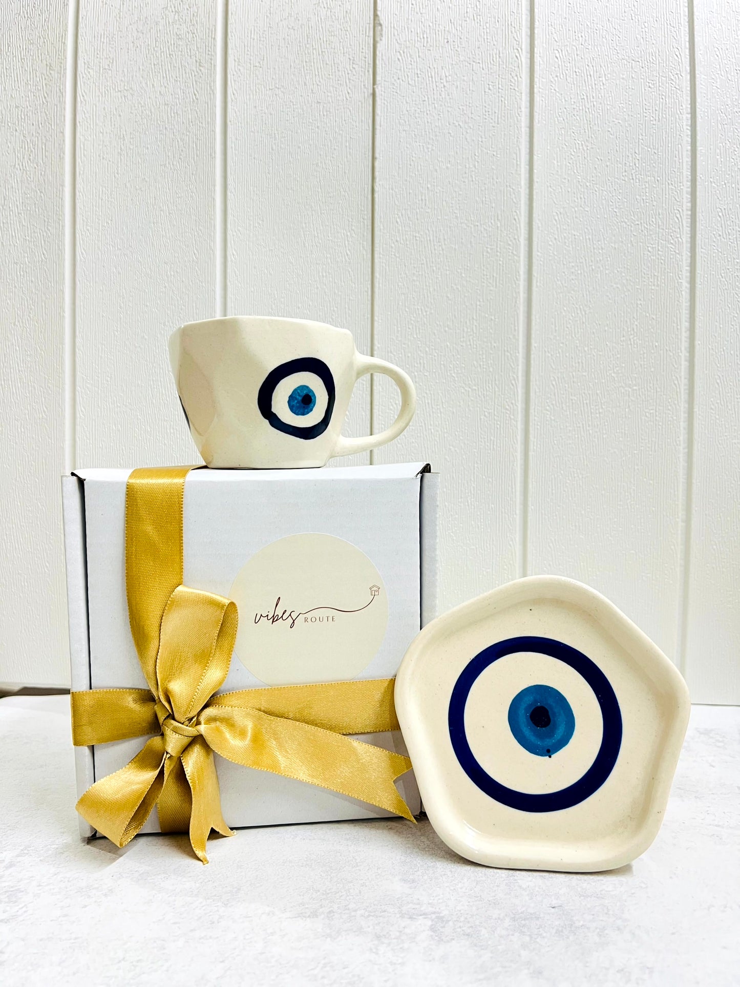 Evil Eye Cup & Coaster Set (Set of 2) 💙