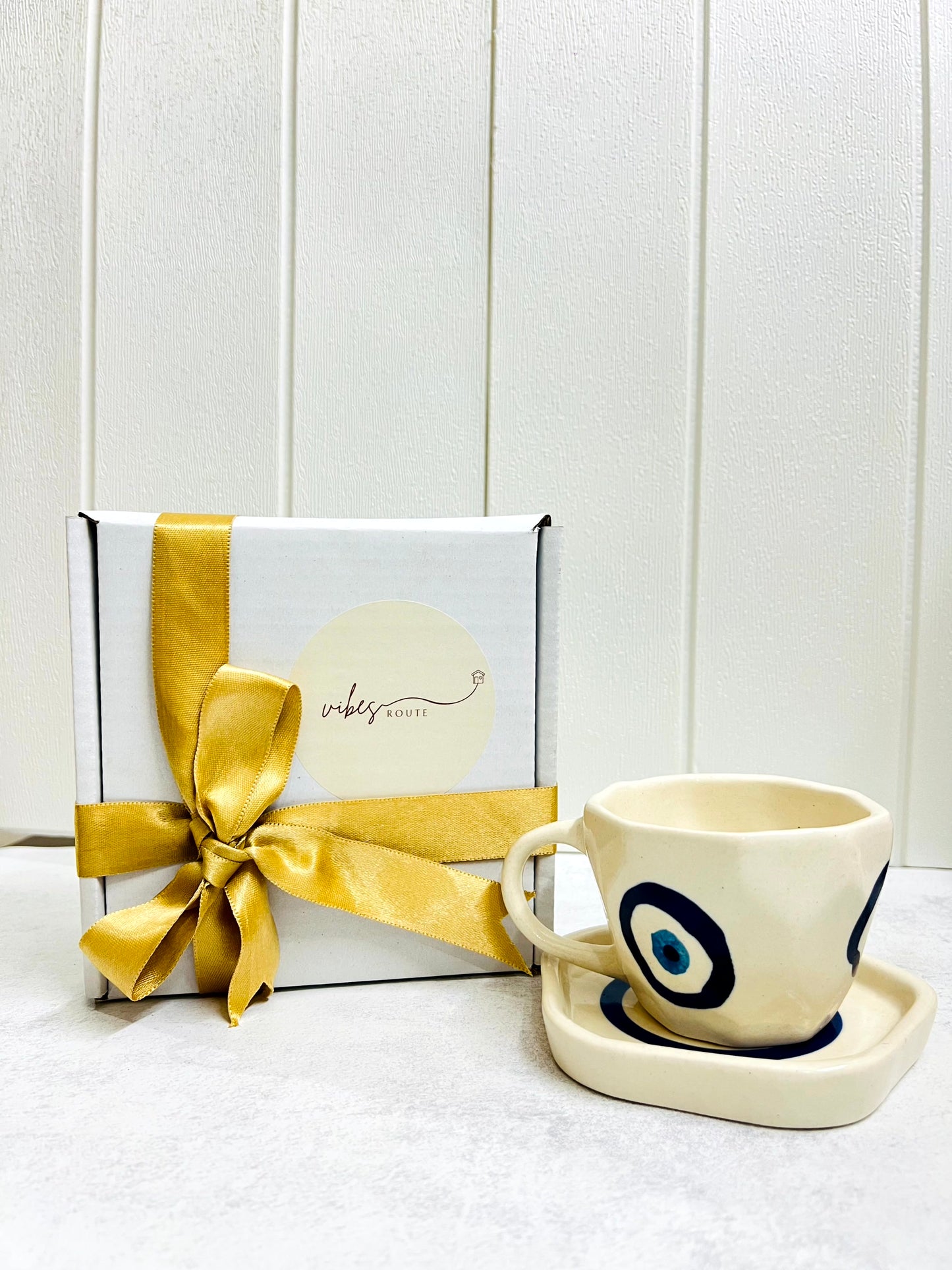 Evil Eye Cup & Coaster Set (Set of 2) 💙