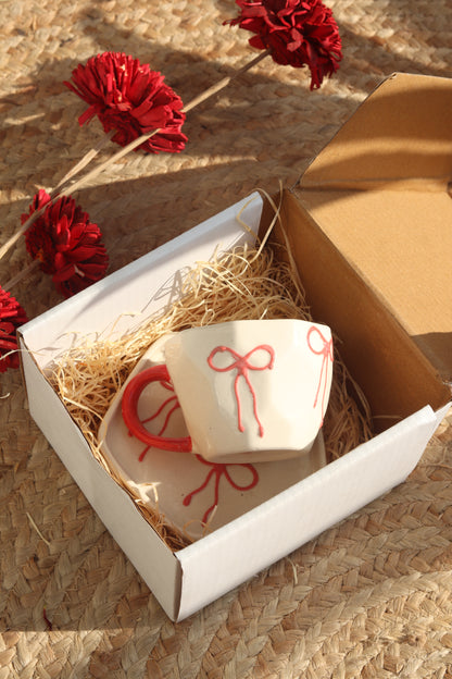 Red Ribbon Mug