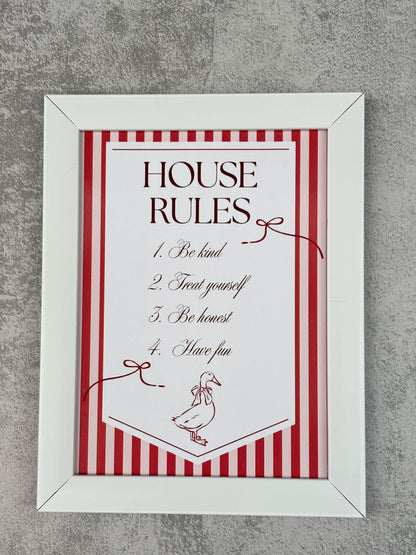 Home Rules & Happy Days Wall Set