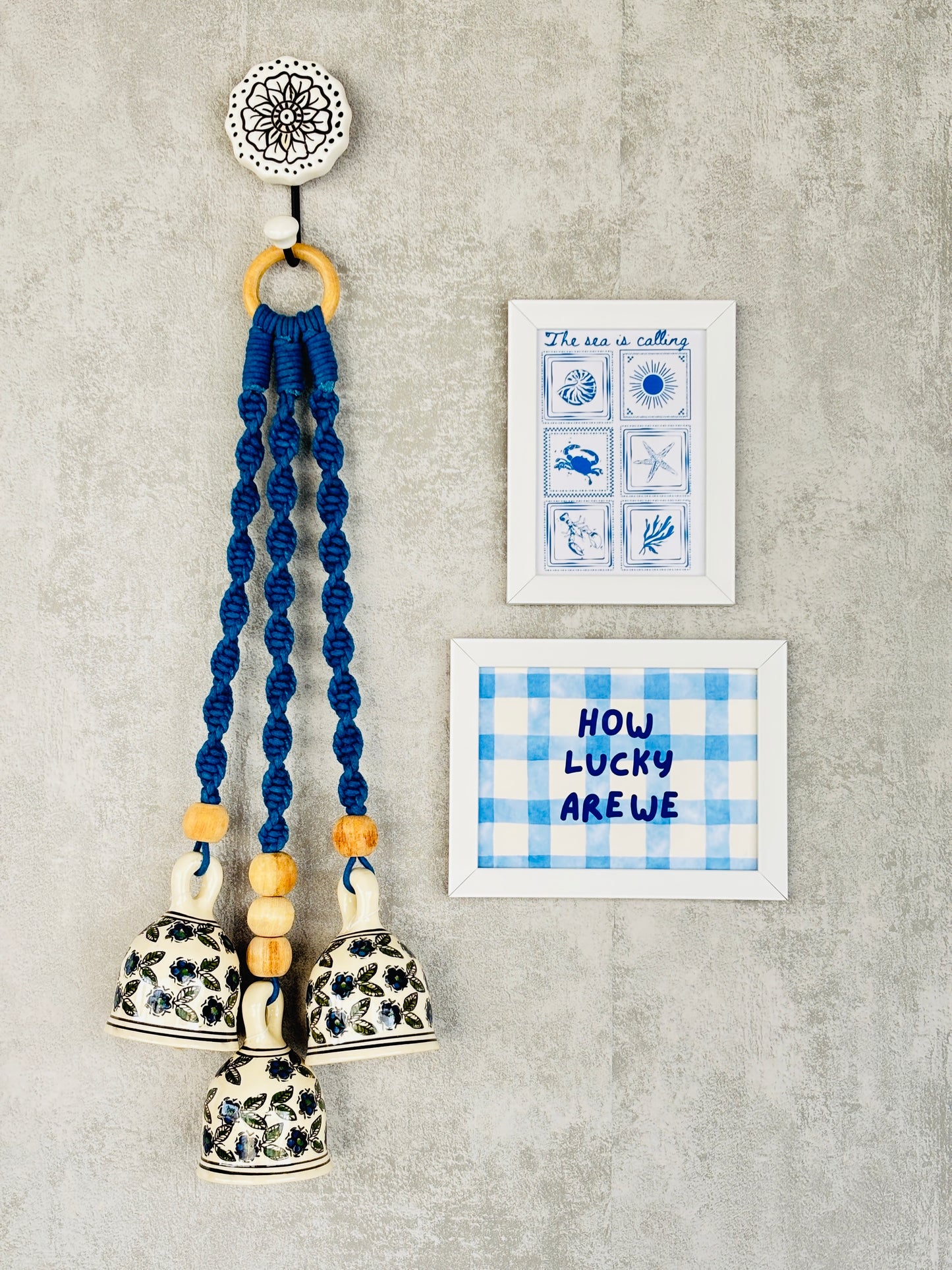 Boho Blue Luck Wall Set