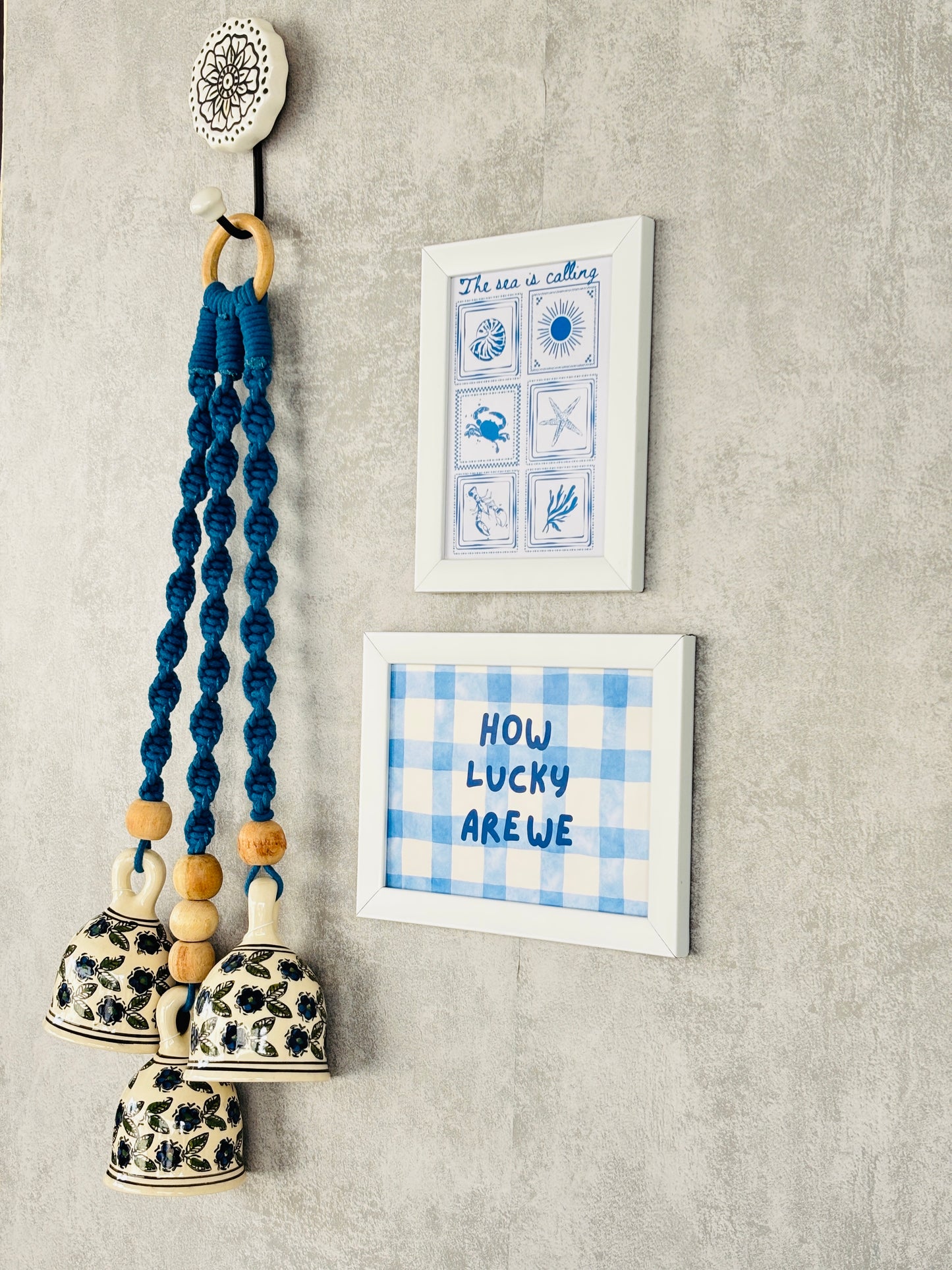 Boho Blue Luck Wall Set