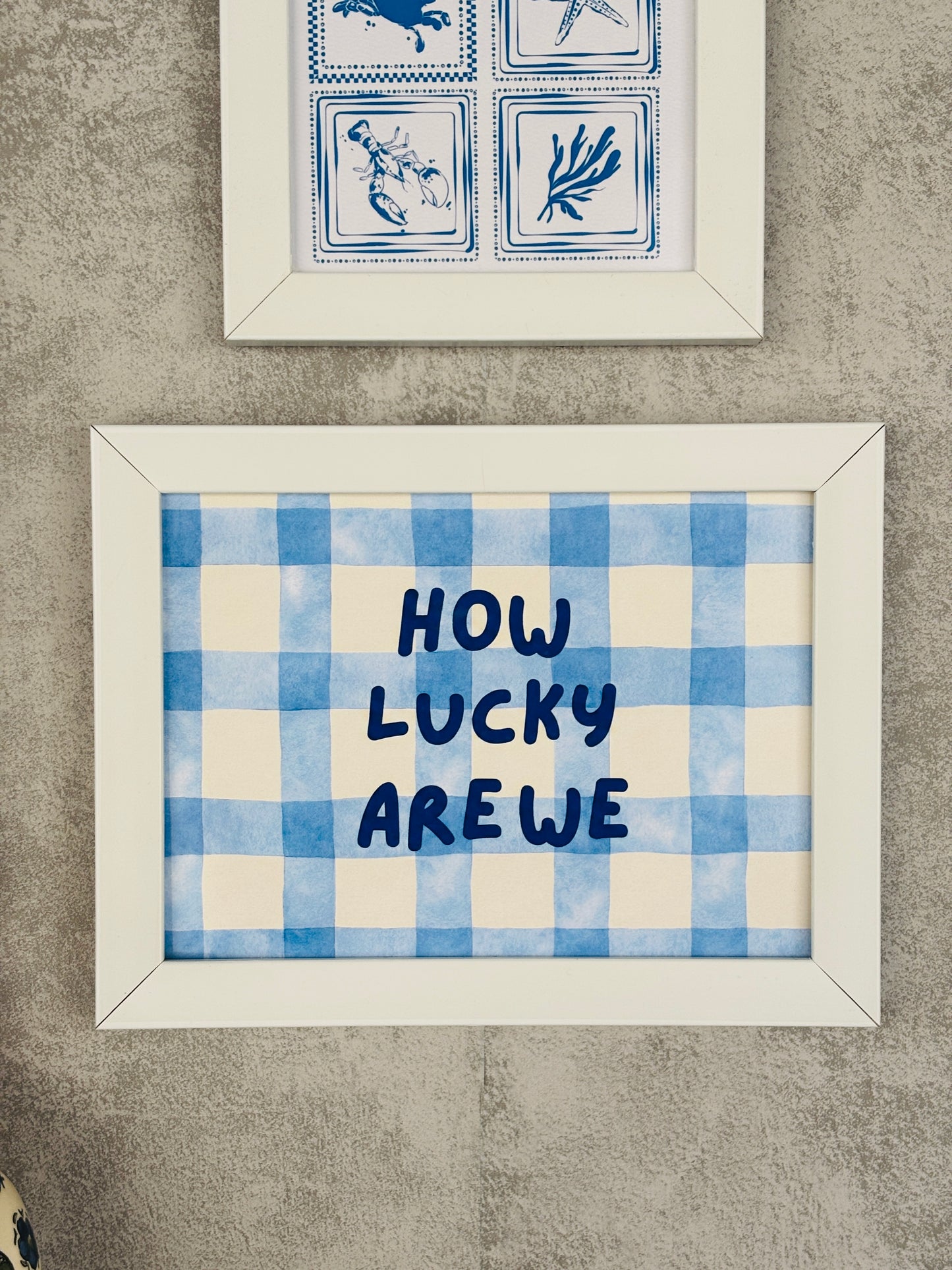 Boho Blue Luck Wall Set