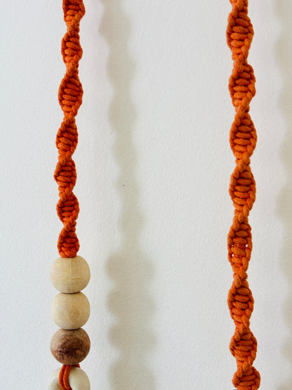 Rust Orange Floral Bell – Set of 2