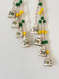 Lime and Green Floral Garden Bells – Set of 2